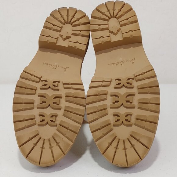 Sam Edelman Lydell Combat Boot Leather Beige Suede Leather / Knit Uppers Size 10 - Picture 5 of 11